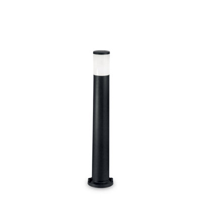 Ideal Lux Amelia 1 Light Outdoor Bollard Light Black Ip55E27 from B&Q