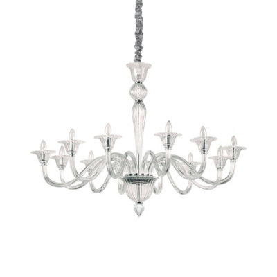 B&Q -  Luminosa Brigitta 12 Light Pendant Light TrasparentE14