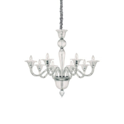 B&Q -  Luminosa Brigitta 8 Light Pendant Light TrasparentE14