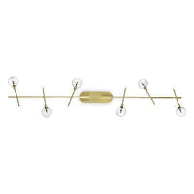 Ideal Lux Maracas 6 Light Ceiling Light Antique Brass from B&Q