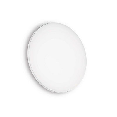 Ideal Lux Mib Led Outdoor 1 Light Flush Ceiling Light White Ip65 from B&Q