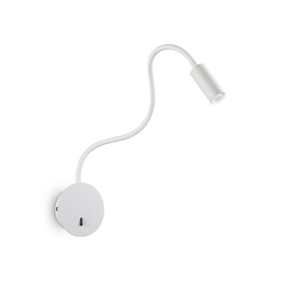 Ideal Lux Focus Led 1 Light Wall Light White from B&Q