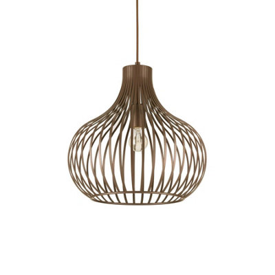 Ideal Lux Onion 1 Light Ceiling Pendant Brown from B&Q
