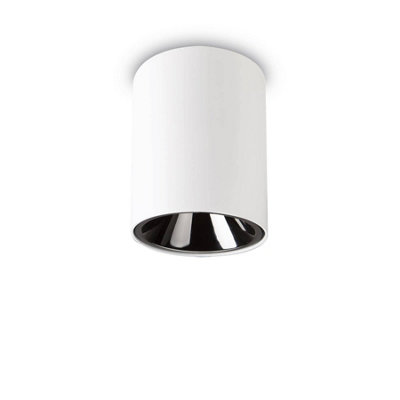 Ideal Lux Nitro Led 1 Light Round Surface Mounted Downlight White from B&Q