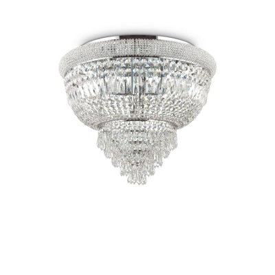 Ideal Lux Dubai 6 Light Ceiling Light Chandelier ChromeE14 from B&Q