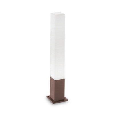 Ideal Lux Edo Outdoor Bollard Lamp 1 Light Coffee Ip44 from B&Q