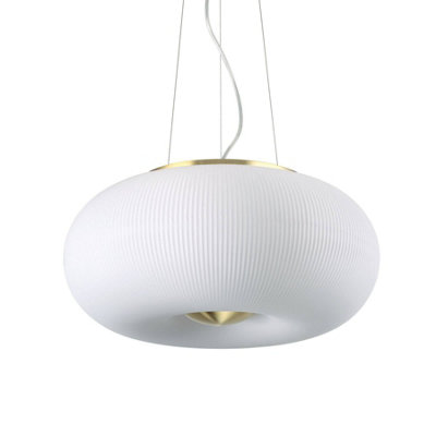 Arizona 3 Light Round Ceiling Pendant White - Image 3