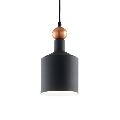 Luminosa Ing Luminosa Triade 1 Dome Ceiling Pendant Light/Black