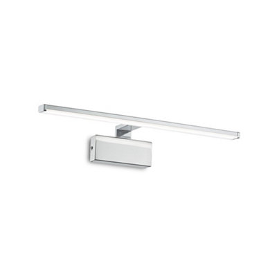 Ideal Lux Alma Integrated Led Picture Wall Lamp 1 Light Chrome 3000K from B&Q