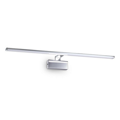 Ideal Lux Alma Integrated Led Picture Wall Lamp 1 Light Chrome 3000K from B&Q