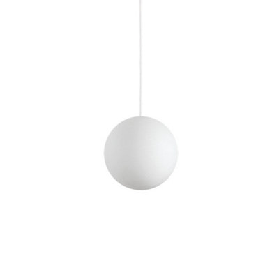 Ideal Lux Carta Indoor Globe Ceiling Pendant Lamp 1 Light WhiteE27