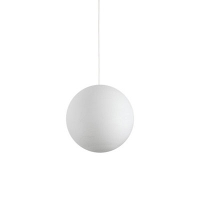 Ideal Lux Carta Indoor Globe Ceiling Pendant Lamp 1 Light WhiteE27