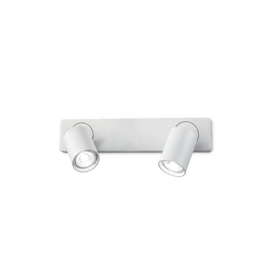 Ideal Lux Rudy Indoor Wall Lamp Spotlight 2 Lights WhiteGu10 from B&Q