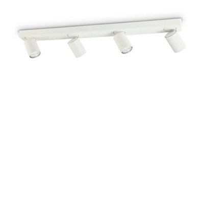 Ideal Lux Rudy Indoor 4 Lights Ceiling Spotlight Lamp WhiteGu10 from B&Q
