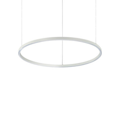 Ideal Lux Oracle Integrated Led Circle Ceiling Pendant Lamp 1 Light White 3000K from B&Q