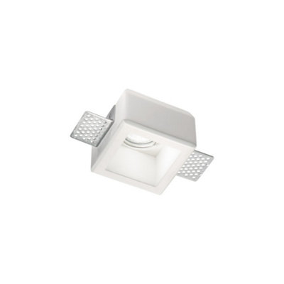 Ideal Lux Samba Indoor Plaster In Recessed Ceiling Lamp 1 Light WhiteGu10 from B&Q