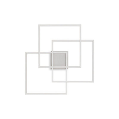 Luminosa Lighting Luminosa Frame-2 Integrated Led Indoor 3 Lights Ceiling Lamp 3000K White
