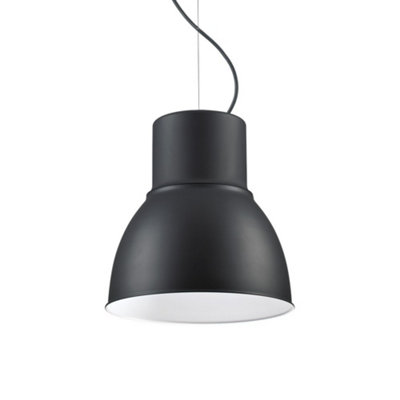 Ideal Lux Breeze Indoor Dome Ceiling Pendant Lamp 1 Light BlackE27 from B&Q