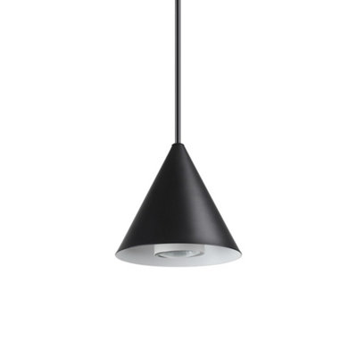 Ideal Lux A-Line Indoor Dome Ceiling Pendant Lamp 1 Light BlackGu10 from B&Q