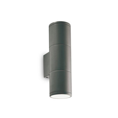 Ideal Lux Outdoor Up Down Wall Lamp 2 Lights Anthracite Ip44Gu10 from B&Q