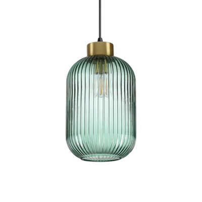 Ideal Lux Mint-3 Indoor Glass Domeceiling Pendant Lamp 1 Light GreenE27 from B&Q