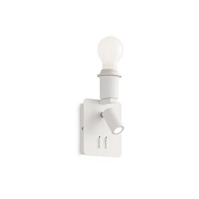 B&Q -  Luminosa Gea Indoor Frame White (Shade Sold Seperately)E27