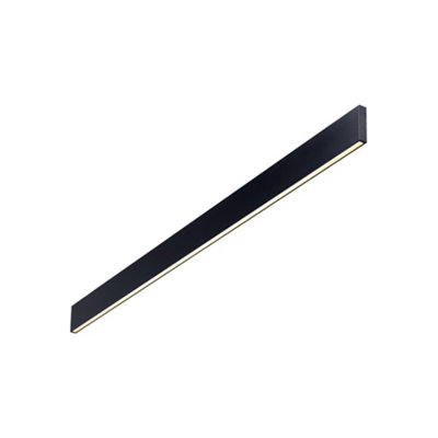 Ideal Lux Linus Decorative Linear Integrated Led Wall Light Black3000K from B&Q
