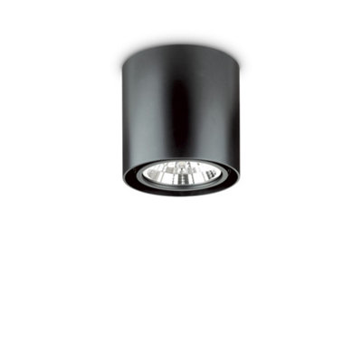 Ideal Lux Mood Indoor 1 Light Surface Mounted Ceiling Lamp BlackGu10 from B&Q
