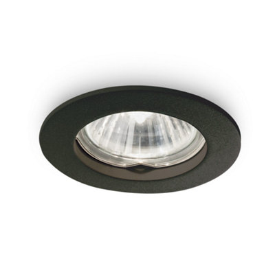 Ideal Lux Jazz Indoor Recessed Downlight Lamp 1 Light BlackGu10 from B&Q