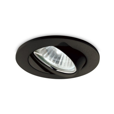 Ideal Lux Swing Indoor Recessed Downlight Lamp 1 Light BlackGu10 from B&Q