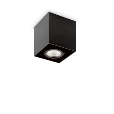 Ideal Lux Mood Indoor 1 Light Surface Mounted Ceiling Lamp BlackGu10 from B&Q