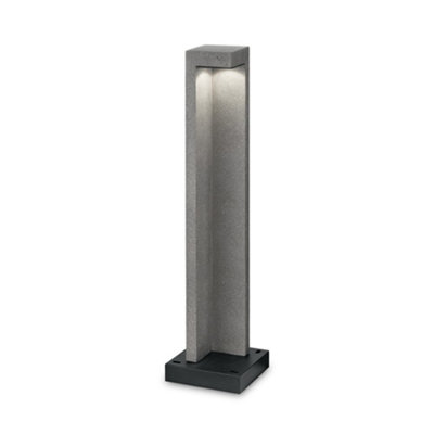 Ideal Lux Titano Integrated Led Outdoor Bollard Lamp 1 Light Granite 3000K Ip55 from B&Q