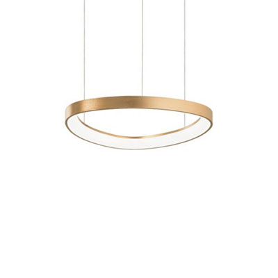 Ideal Lux Gemini Led Decorative Integrated Pendant Light Brass, 3000K B&Q