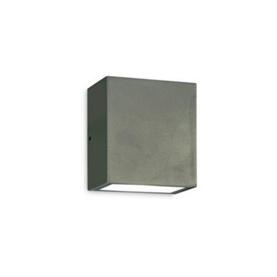 Ideal Lux Argo Led Outdoor Cubic Up & Down Wall Light Anthracite Ip653000K from B&Q