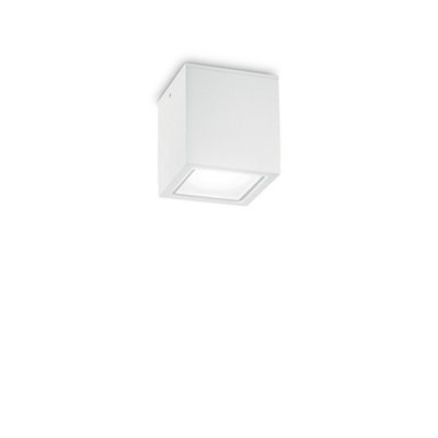 Ideal Lux Techo Outdoor Surface Mounted Downlight White Ip54Gu10 from B&Q