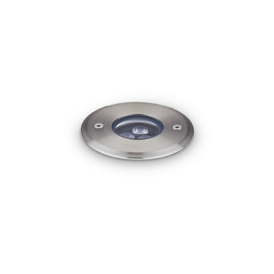 Ideal Lux Led Outdoor Recessed Floor & Decking Light Steel Ip673000K from B&Q