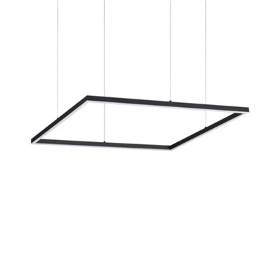 Luminosa Ing Luminosa Oracle Decorative Square Integrated Pendant 3000K, 41W Light/Black