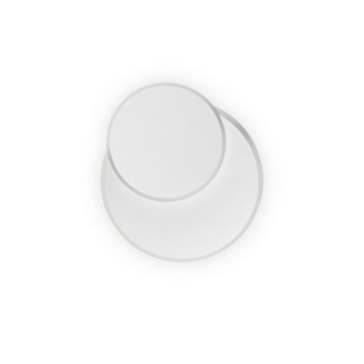 Ideal Lux Pouche Led Decorative Round Flush Wall Light White3000K from B&Q