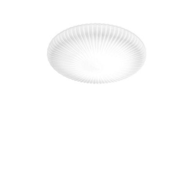 Ideal Lux Atrium Integrated Led Patterned Glass Flush Ceiling Light White 3600Lm 3000K from B&Q