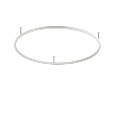 Ideal Lux Oracle Ring Integrated Led Semi Flush Light White 90Cm 3000K from B&Q