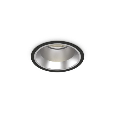 Ideal Lux Off Round Recessed Downlight Black 11Cm 3000K from B&Q