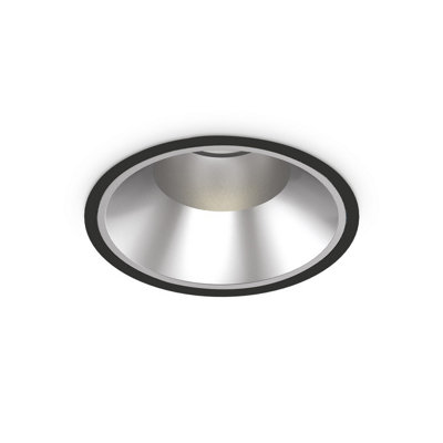 Ideal Lux Off Round Recessed Downlight Black 21.8Cm 3000K from B&Q