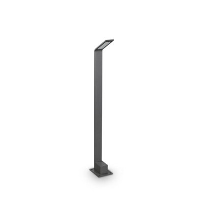 Luminosa Lighting Luminosa Agos Led Outdoor Tall Bollards Ip54, 4000K Anthracite