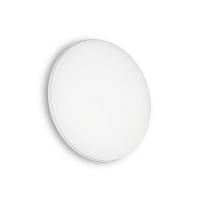 Ideal Lux Mib Led Outdoor Round Simple Flush White Ip653000K from B&Q