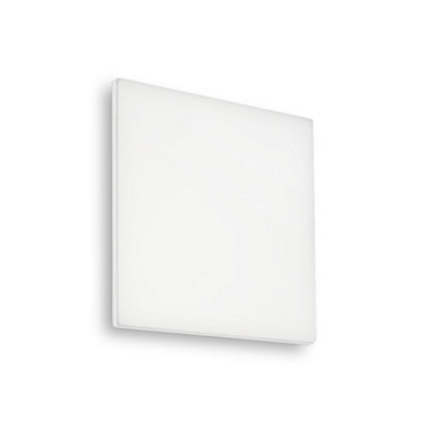 Ideal Lux Mib Led Outdoor Square Simple Flush White Ip653000K from B&Q