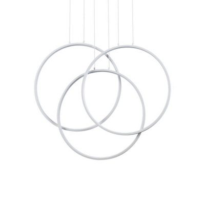 Ideal Lux Lighting Frame Pendant Light White - White - Image 4