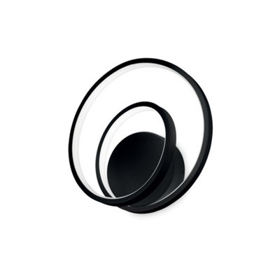 Luminosa Ing Luminosa Oz Led Decorative Swirl Integrated Led Wall 3000K Light/Black