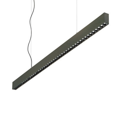 Ideal Lux Office Led Decorative Linear Straight Bar Pendant Black3000K from B&Q
