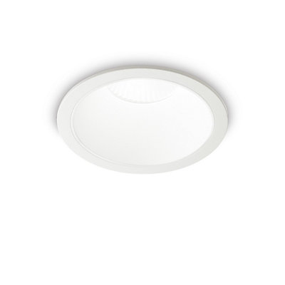 Ideal Lux Game Round Recessed Downlight White 3000K from B&Q