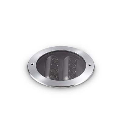 Ideal Lux Taurus 18W Outdoor Recessed Ground Light Steel Ip67 3000K from B&Q
